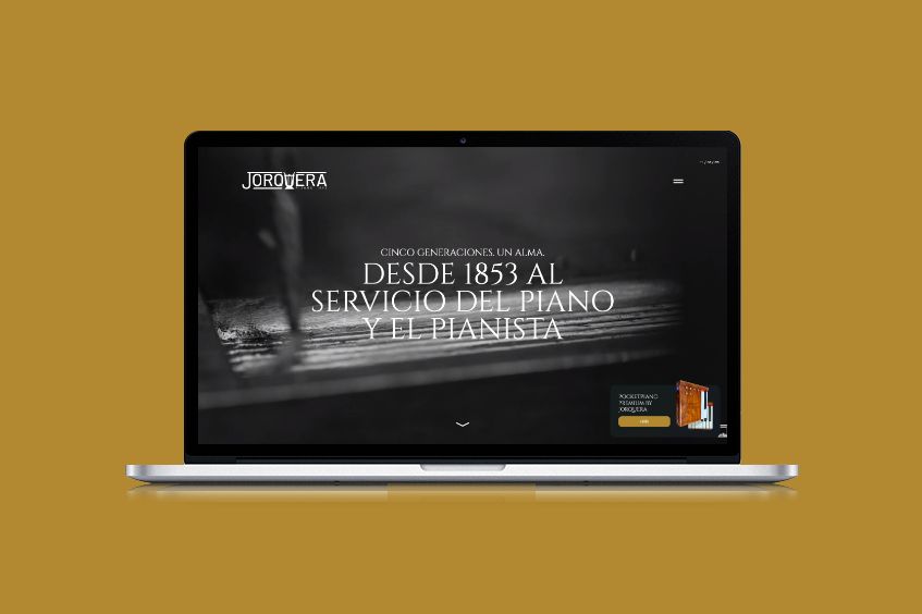 diseño web Jorquera Pianos