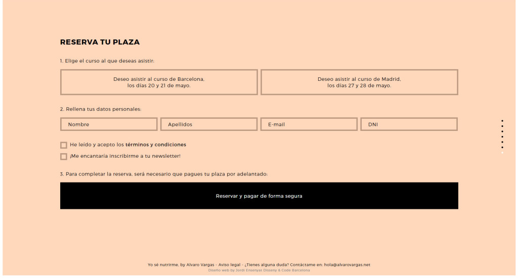 diseño pasarela de pago