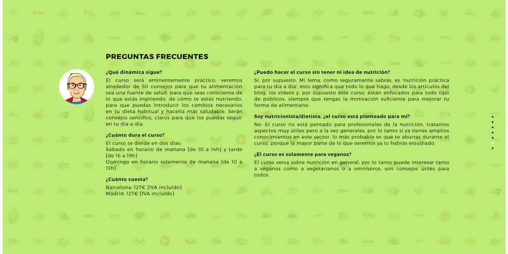 diseño web apartado faq