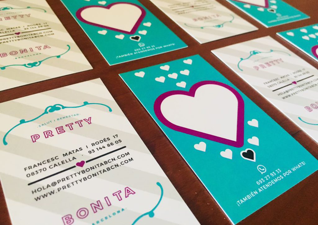 tarjetas de visita para centro estetico