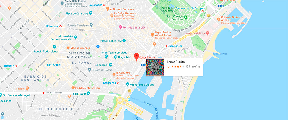 senor burrito mapa