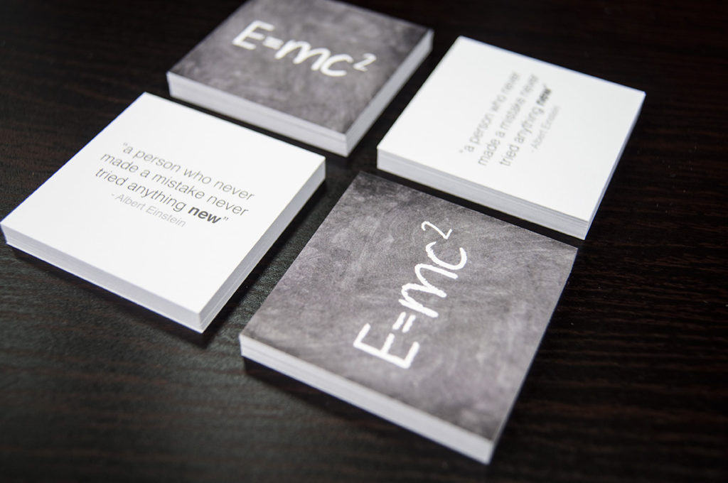 Modelos de tarjetas de visita - cuadrado