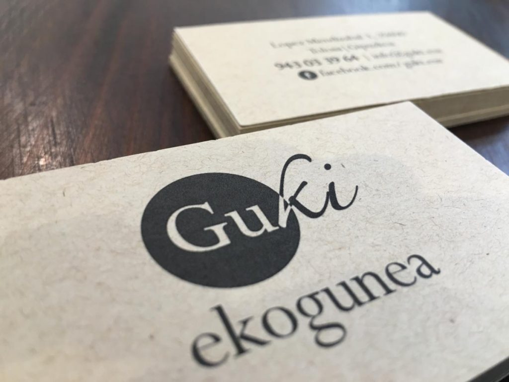 Modelos de tarjetas de visita - reciclado