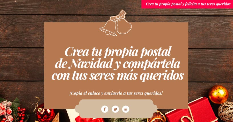 postal de navidad virtual