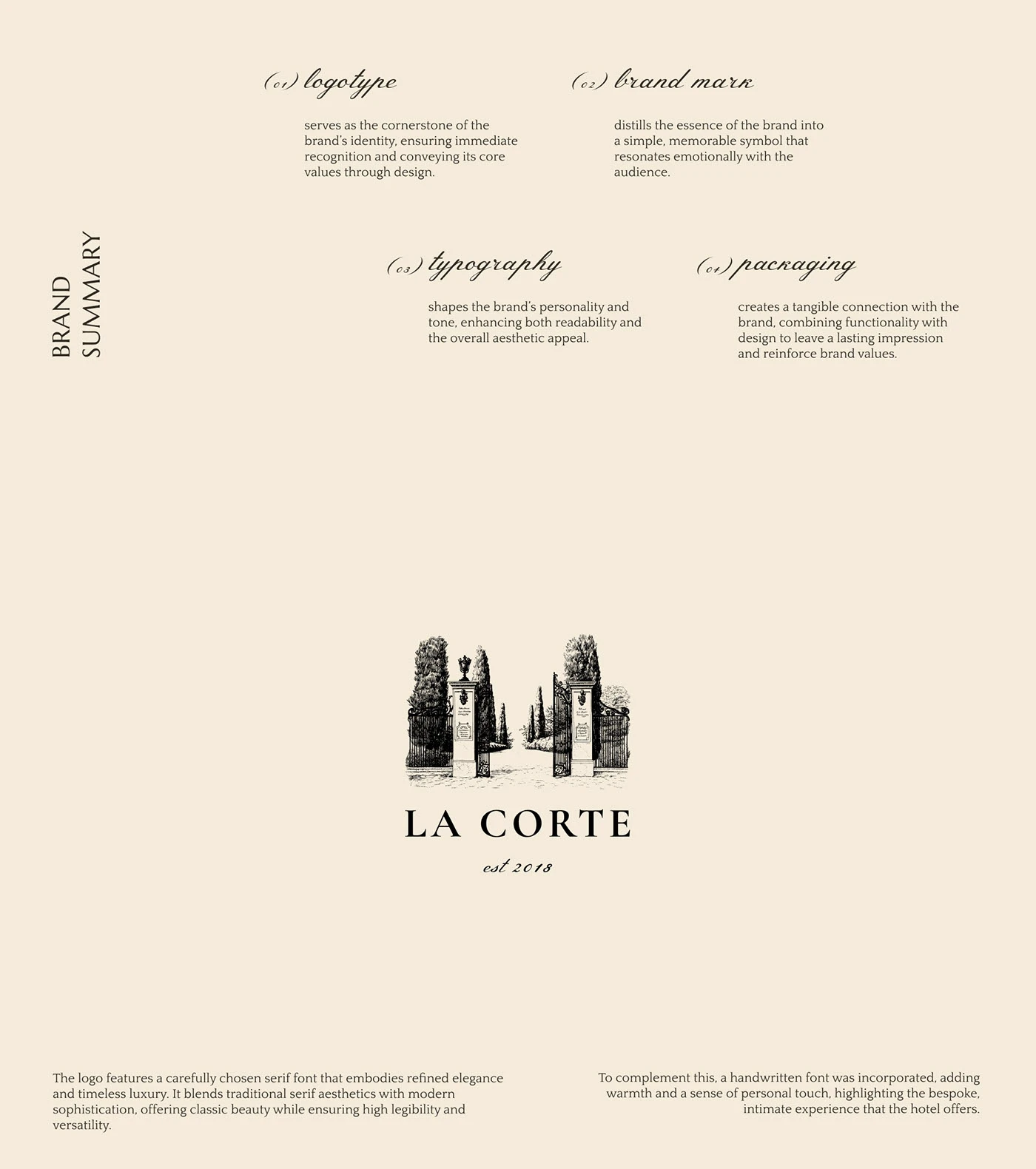 LA CORTE dirección visual interior