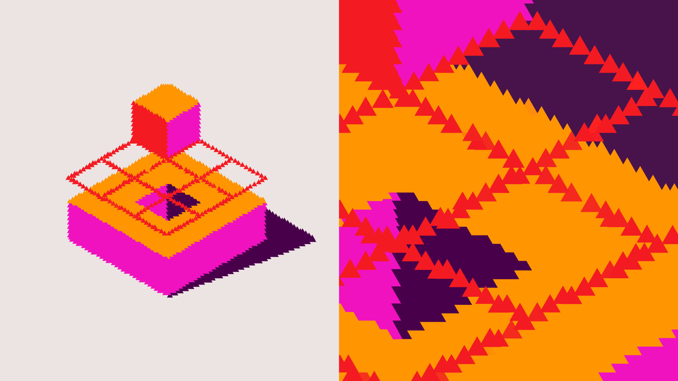 AliceNet layered geometric forms