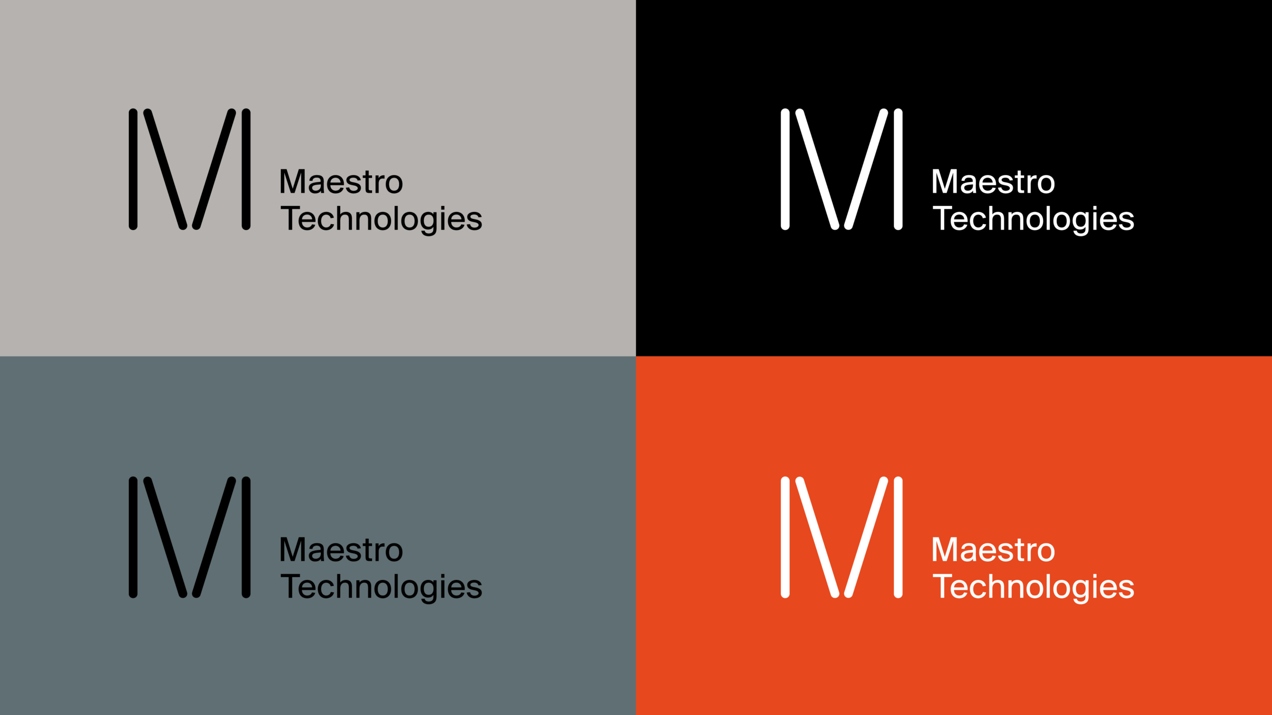Maestro Technologies identidad aplicada en sistema cromático
