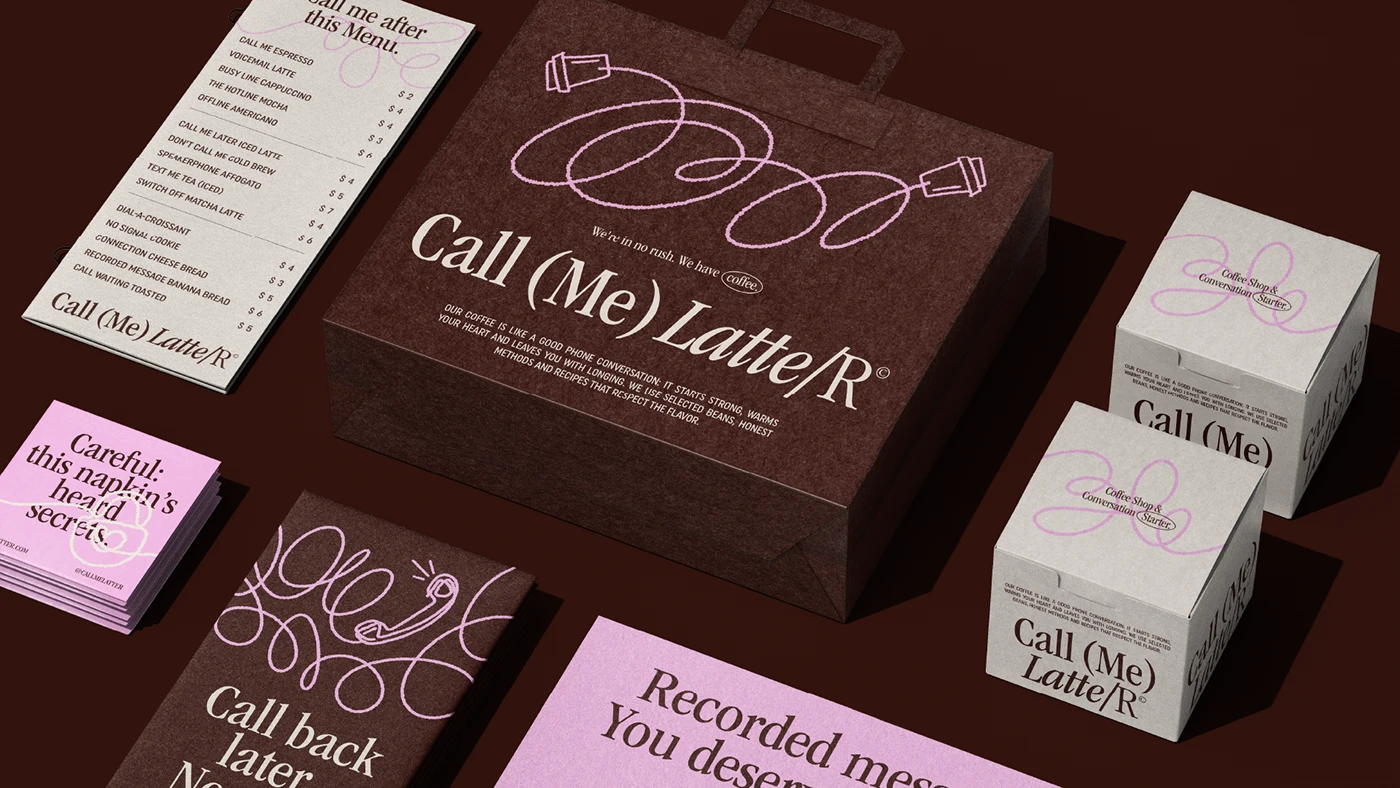 Call Me Latter menú y packaging
