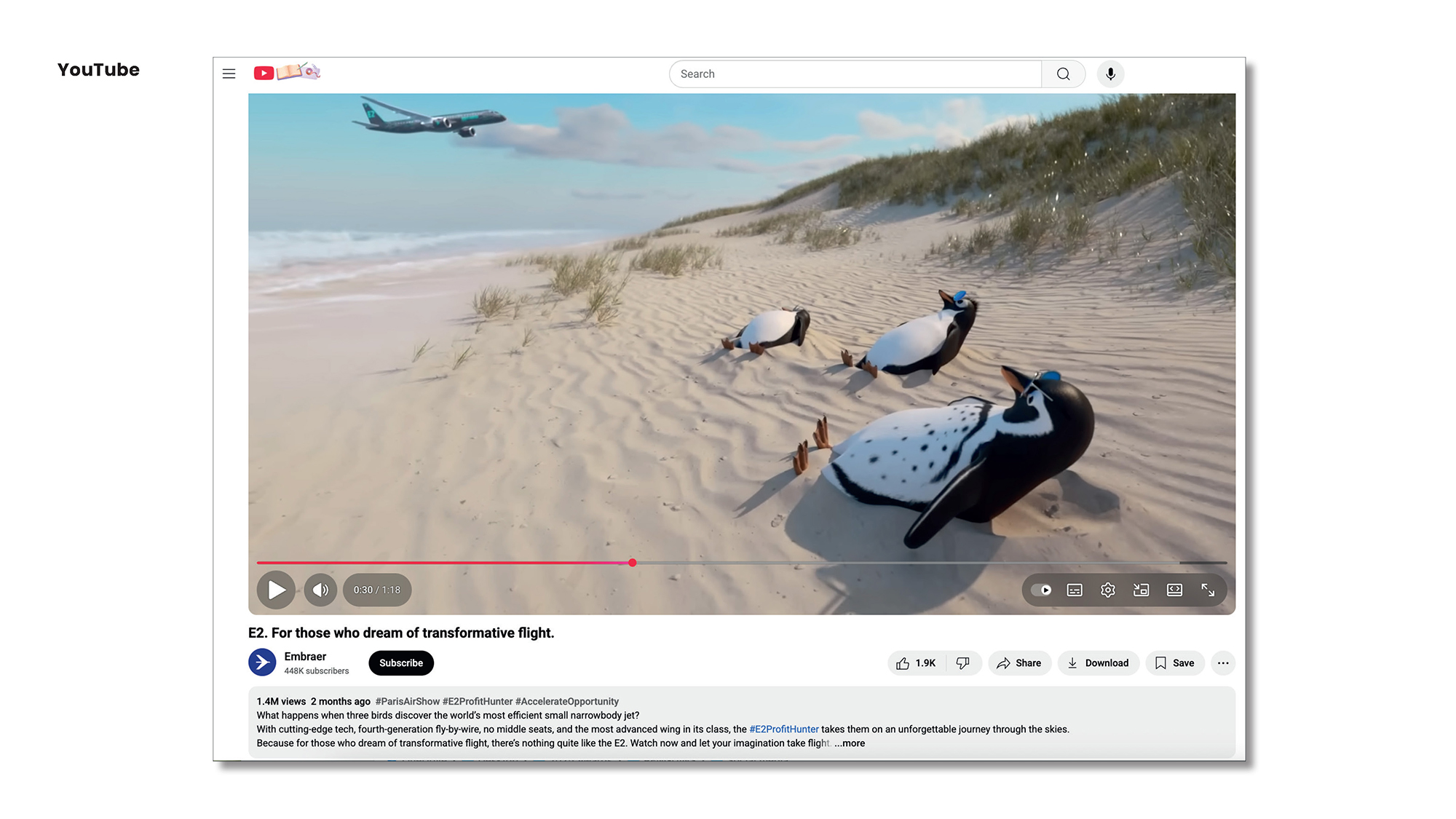 Campaña E2 en reproductor de vídeo