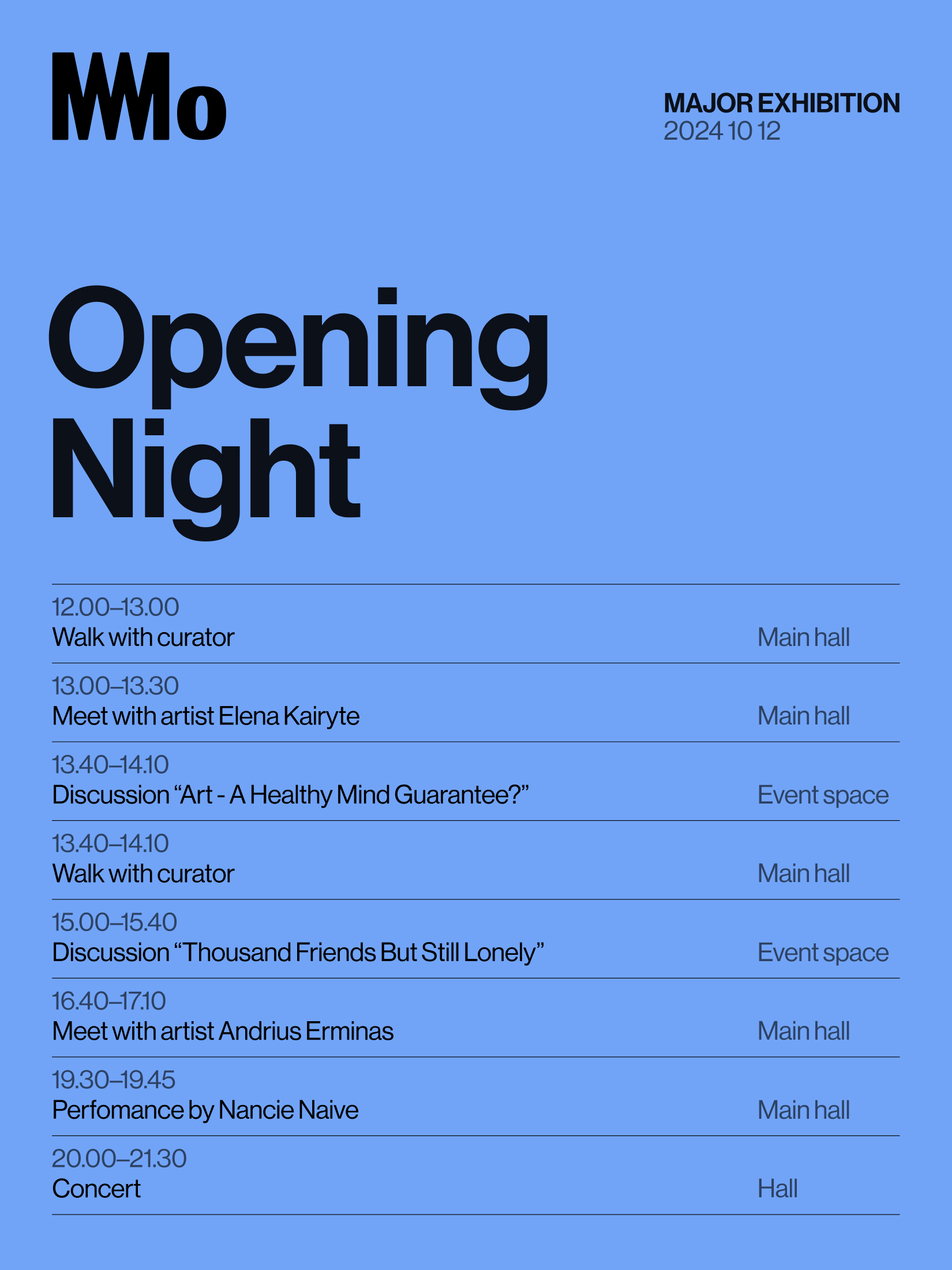 MO Museum opening night poster
