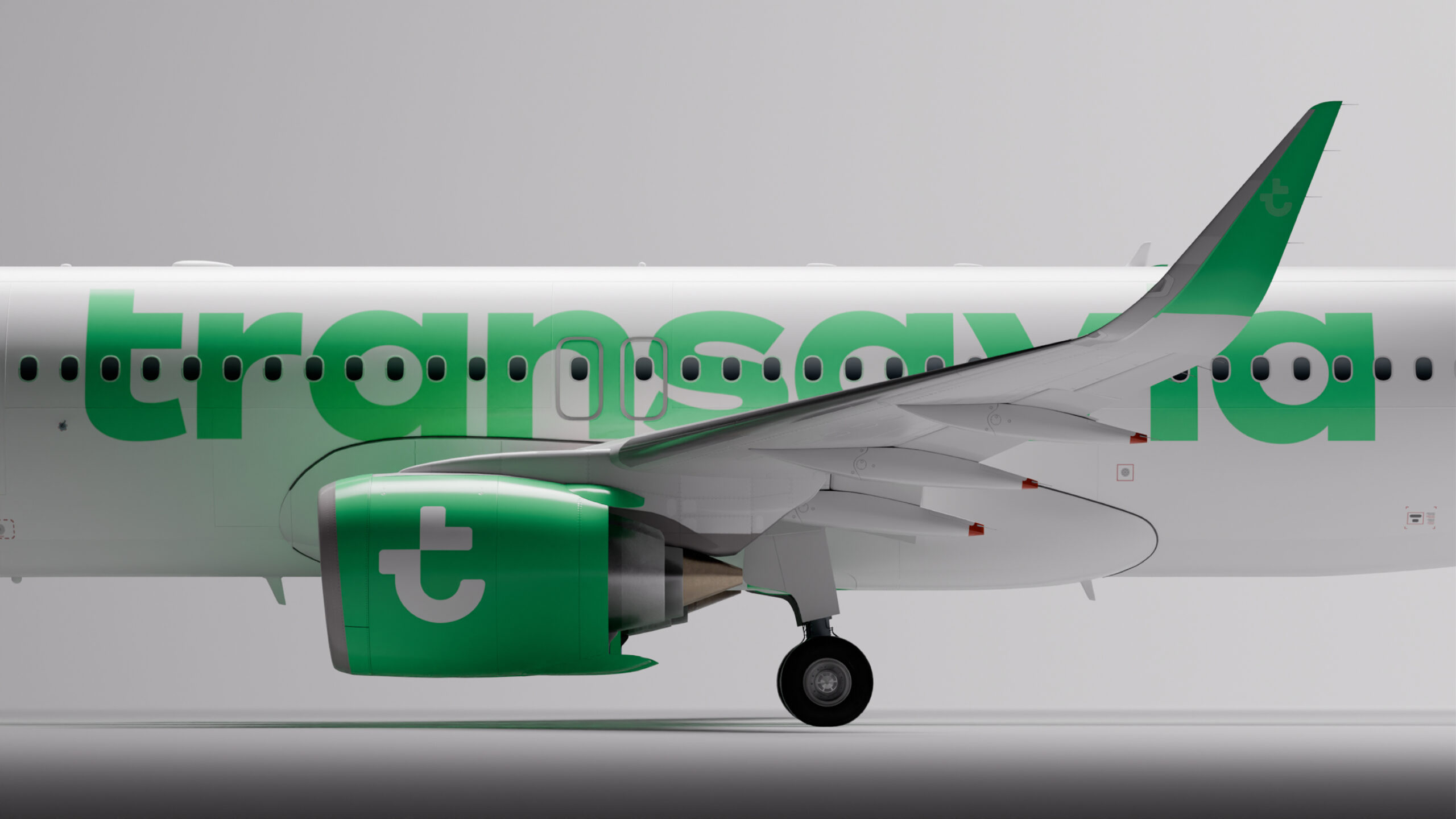 Transavia aircraft livery makes the brand visible at scale